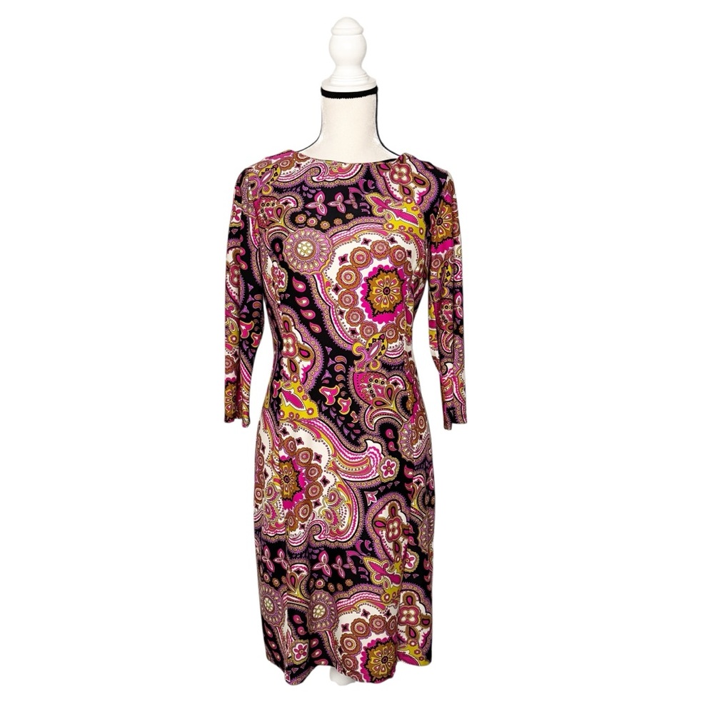 Jude Connally Haley Paisley Shift Dress Size M